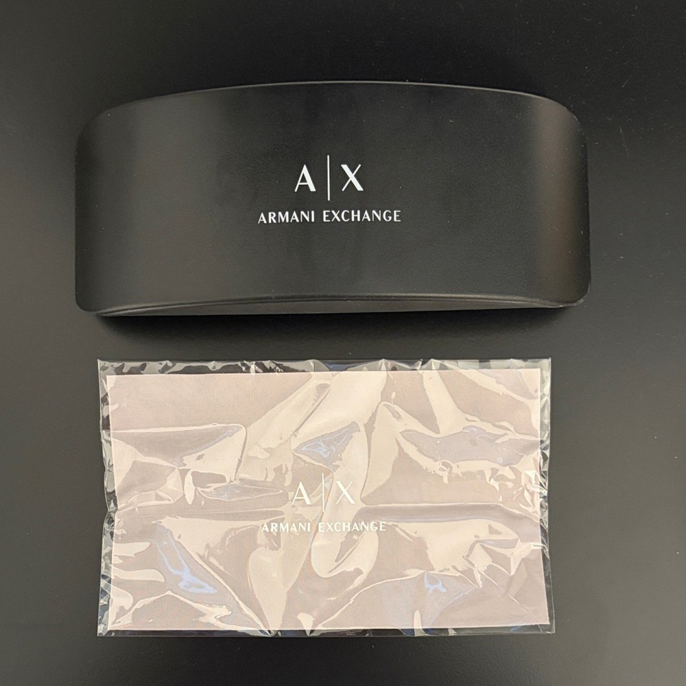Armani Exchange Sunglasses Case and Polishing Cloth